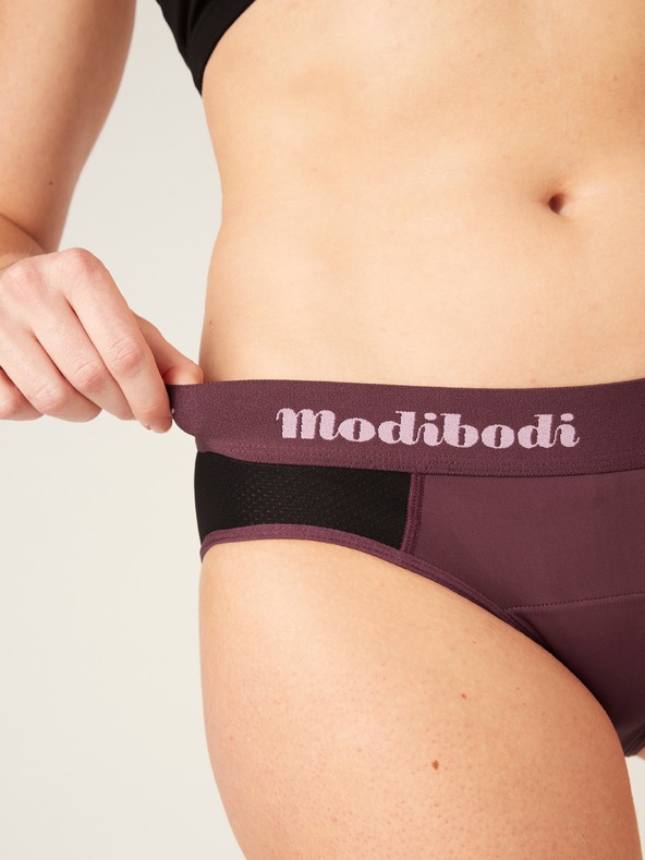 Modibodi Менструални бикини PUMA & Modibodi Active Brief Moderate-Heavy Grape
