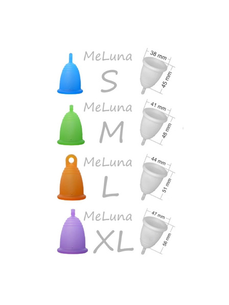 Me Luna Менструална чаша Me Luna Soft M със стебло розова