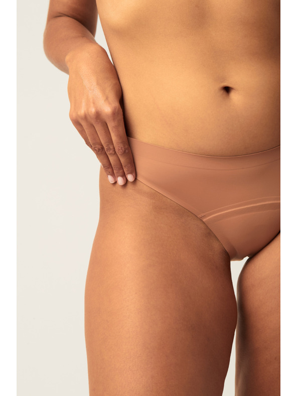 Modibodi Менструални бикини Modibodi Seamfree Bikini Moderate-Heavy Cinnamon