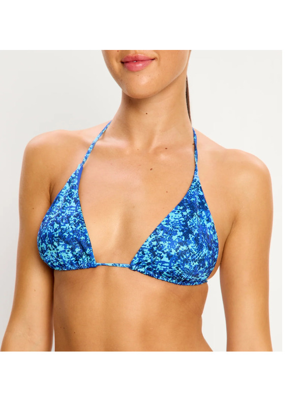 Modibodi Бански Modibodi Tidal Triangle Bikini Top Python Blue горен дял