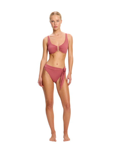 Modibodi Менструални бански Modibodi Molokai Hi-Waist Tie Bottom High Absorbency Mauve долен дял