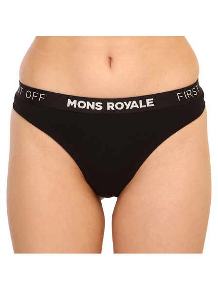 Mons Royale Дамски танга Mons Royale merino черна