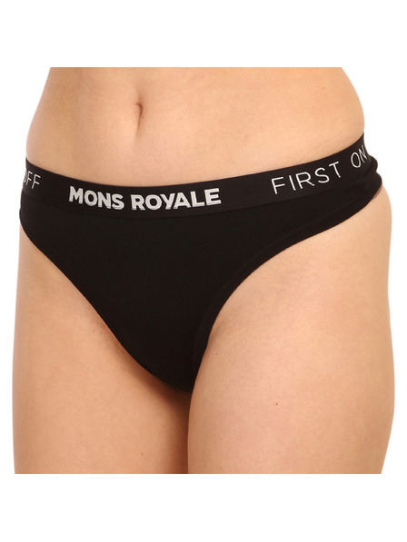 Mons Royale Дамски танга Mons Royale merino черна