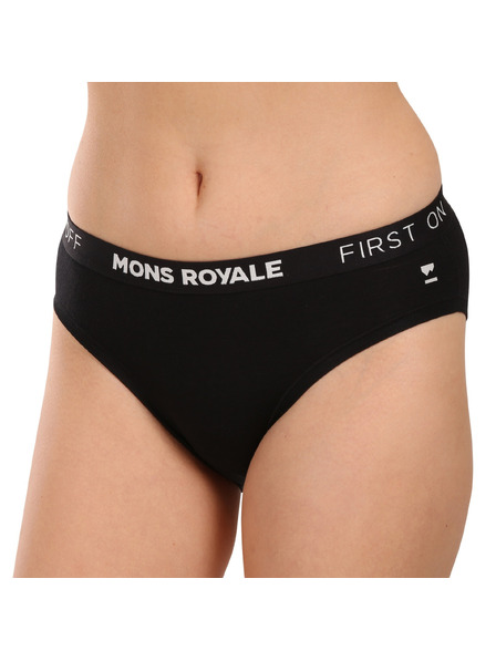 Mons Royale Дамски бикини Mons Royale merino черни