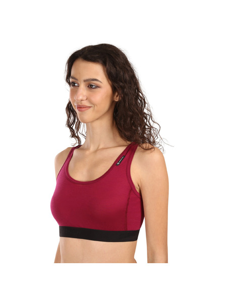 Sensor Дамски сутиен Sensor Active merino червен