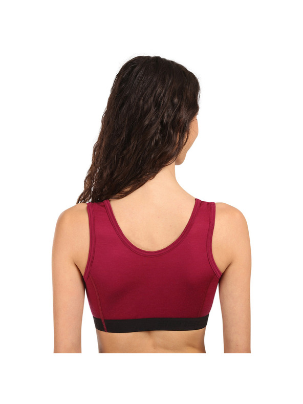 Sensor Дамски сутиен Sensor Active merino червен