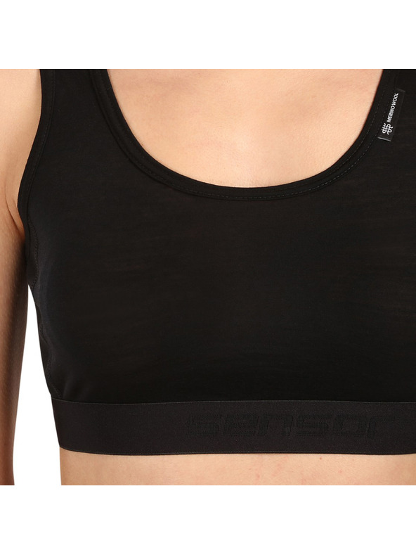 Sensor Дамски сутиен Sensor Active merino черен