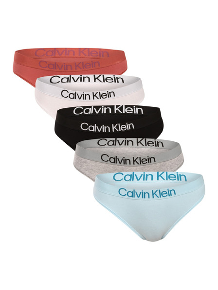 Calvin Klein Комплект от пет - дамски бикини Calvin Klein многоцветни