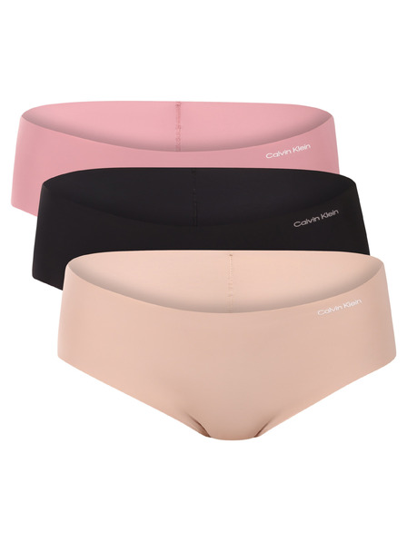 Calvin Klein Комплект от три - дамски бикини Calvin Klein без шев многоцветни