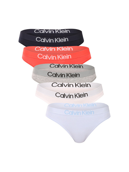 Calvin Klein Комплект от пет - дамски танга Calvin Klein многоцветни