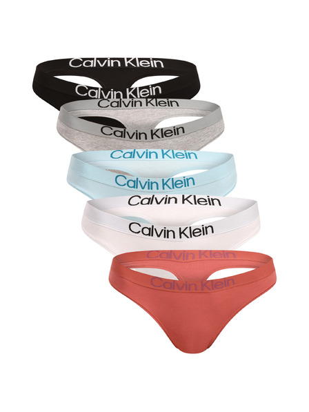 Calvin Klein Комплект от пет - дамски танга Calvin Klein многоцветни