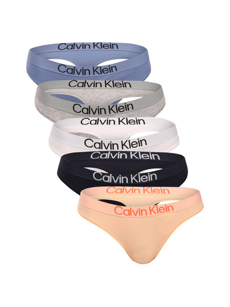 Calvin Klein Комплект от пет - дамски танга Calvin Klein многоцветни