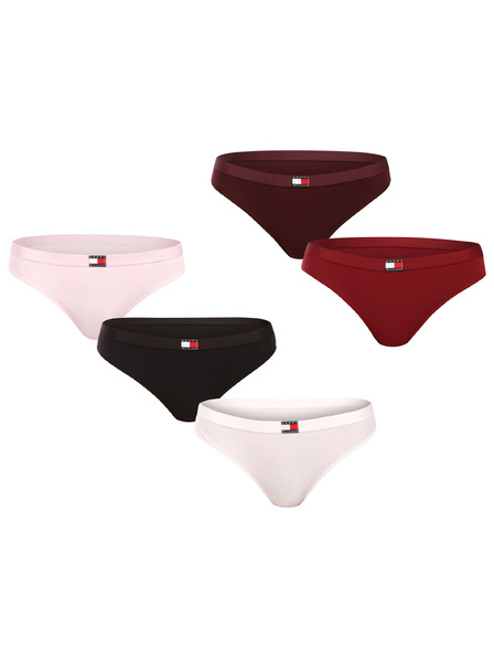 Tommy Hilfiger Комплект от пет - дамска танга Tommy Hilfiger многоцветна