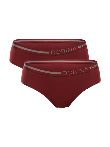 DORINA Комплект от два - менструални бикини Dorina Eco Moon Hipster червени