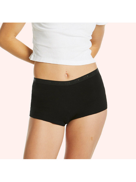 Love Luna Менструални бикини за дівчета Love Luna Shortie Brief Black Hearts