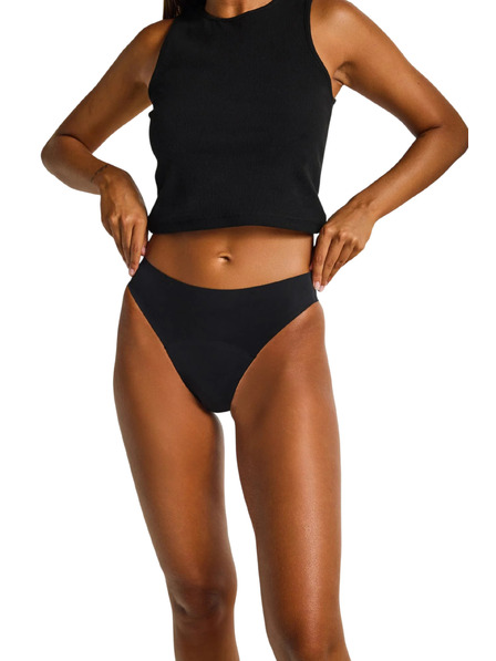 Modibodi Менструални бикини Modibodi Seamfree Hi Waist Cheeky Moderate Black