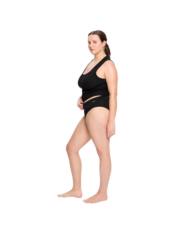 Modibodi Менструални бикини Modibodi Basic Mid-Rise Brief Super-Overnight