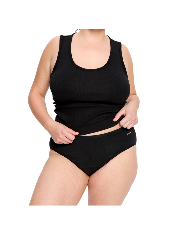 Modibodi Менструални бикини Modibodi Basic Mid-Rise Brief Super-Overnight