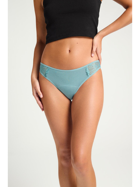 Modibodi Менструални бикини Modibodi Sensual Cheeky Brief Moderate-Heavy Arizona Blue