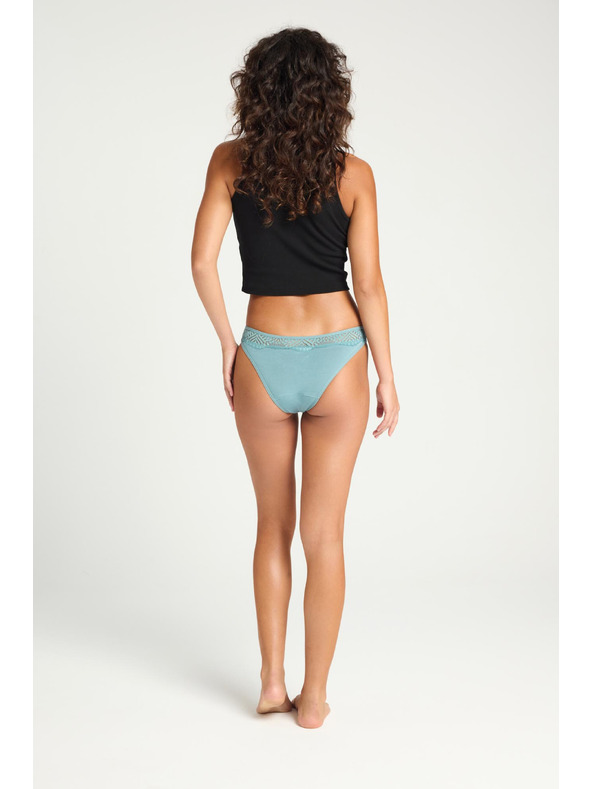 Modibodi Менструални бикини Modibodi Sensual Cheeky Brief Moderate-Heavy Arizona Blue