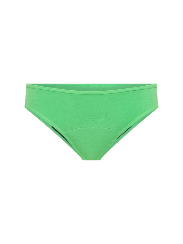Modibodi Менструални бикини Modibodi Basic Mid-Rise Brief Moderate-Heavy Irish Green