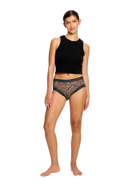 Modibodi Менструални бикини Modibodi Sensual Boyleg Light Animalia Brown