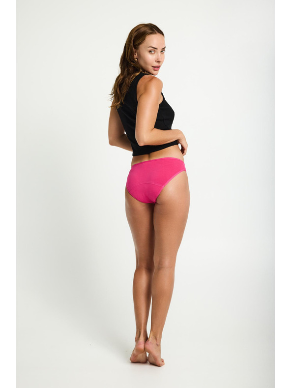 Modibodi Менструални бикини Modibodi Basic Mid-Rise Brief Moderate-Heavy Fandango Pink