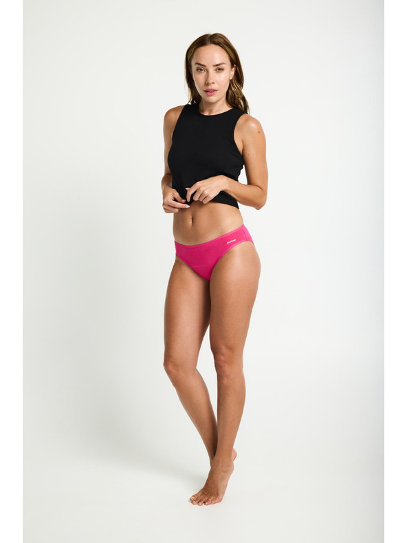 Modibodi Менструални бикини Modibodi Basic Mid-Rise Brief Moderate-Heavy Fandango Pink