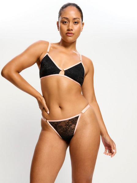 Modibodi Менструални танга Modibodi Bliss Thong Light Jet Black