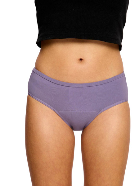 Modibodi Менструални бикини Modibodi Basic Mid-Rise Brief Moderate Purple Tonic