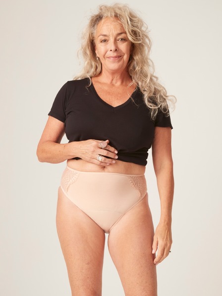 Modibodi Менструални бикини Modibodi Sensual French Cut Moderate-Heavy Beige
