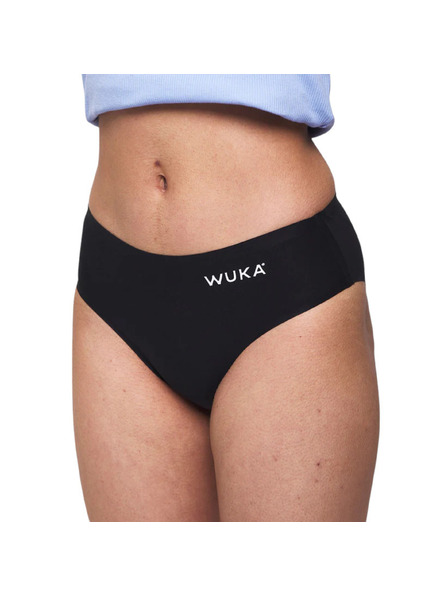 WUKA Детски менструални тесни Wuka Stretch Seamless Heavy Flow безшевни черни