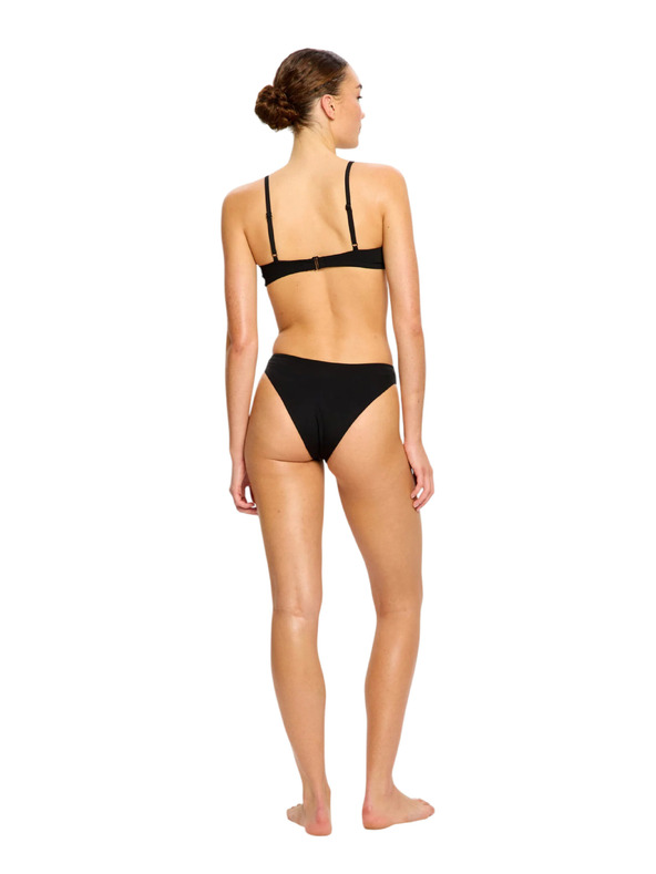 Modibodi Менструални бански костюм Modibodi Hi-Leg Cheeky Bottom Super Black долна част