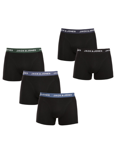 Jack & Jones Набор от пет - мъжки боксерки Jack and Jones черни
