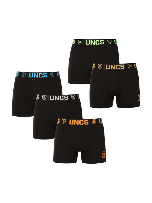 UNCS Набор от пет - мъжки боксерки UNCS черни