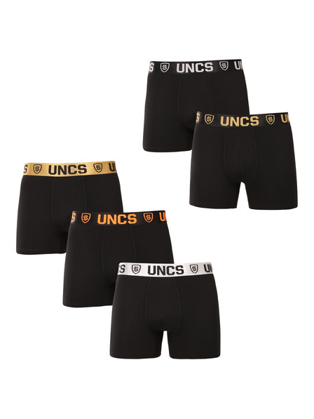 UNCS Набор от пет - мъжки боксерки UNCS черни