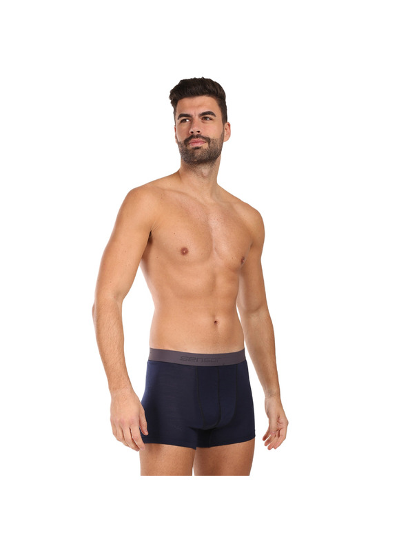Sensor Мъжки боксерки Sensor Active мерино сини