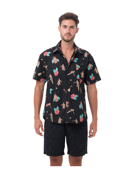 69slam Мъжка риза 69SLAM HAWAIIAN NIGHT