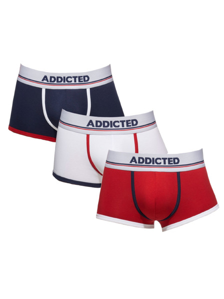 ADDICTED Комплект от три - мъжки боксерки Addicted многоцветни