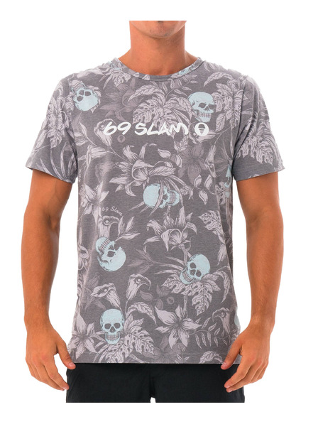 69slam Мъжка тениска 69SLAM WILD GARDEN BLUE HANS