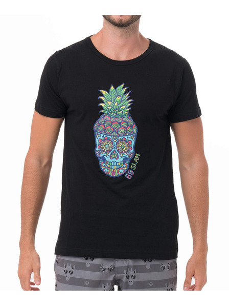 69slam Мъжка тениска 69SLAM PINE SKULL BLACK