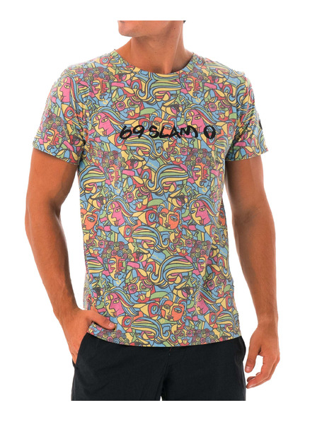 69slam Мъжка тениска 69SLAM CUBISM MOCK
