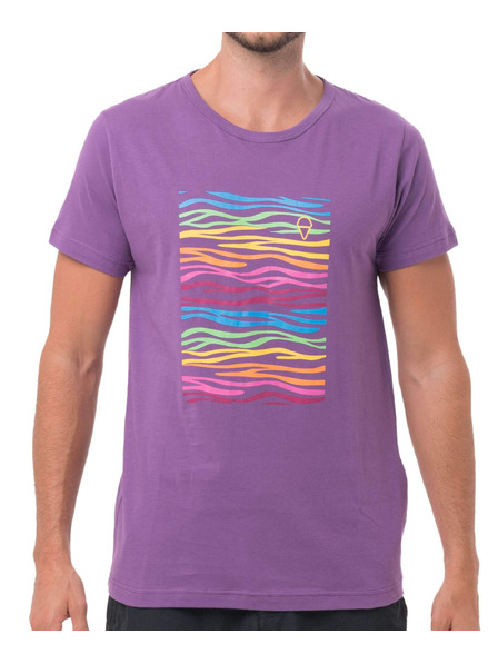 69slam Мъжка тениска 69SLAM ZEBRA NEON PURPLE
