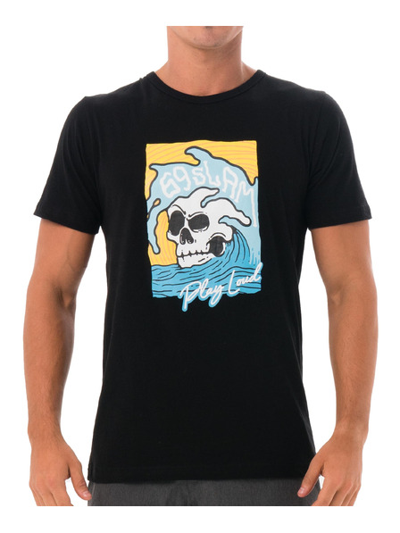 69slam Мъжка тениска 69SLAM SKULL ISLE BLACK