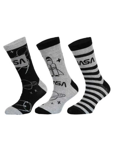 Trenýrkárna Комплект от три - детски чорапи NASA многоцветни (39269/grey)