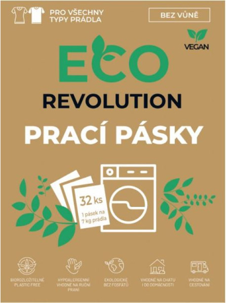 EcoRevolution Прахчета за пране EcoRevolution без аромат 32ks