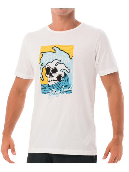69slam Мъжка тениска 69SLAM SKULL ISLE WHITE