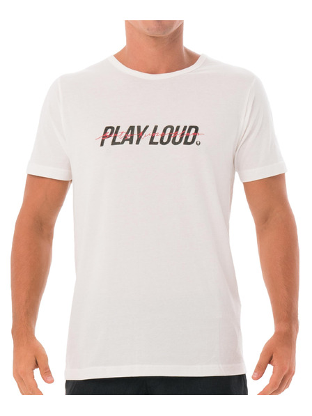 69slam Мъжка тениска 69SLAM PLAYLOUD WHITE DNA
