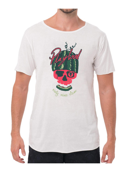 69slam Мъжка тениска 69SLAM MELON RIDER WHITE