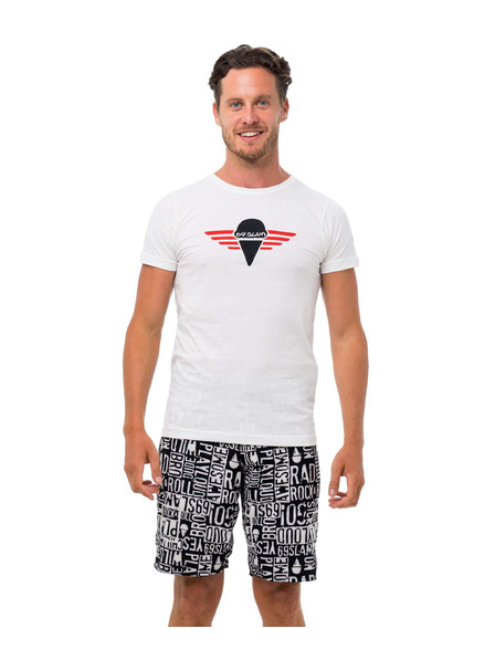 69slam Мъжка тениска 69SLAM GI NINE WHITE